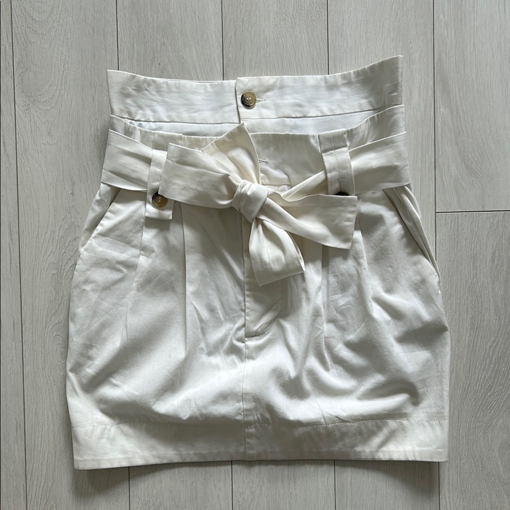 SEE by Chloe cream paperbag skirt
